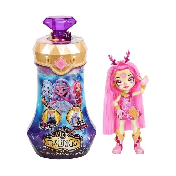 NEW Magic Mixies‎ Pixlings - Deerlee The Deer Pixling 6.5" Doll - New Never Open - Picture 1 of 8
